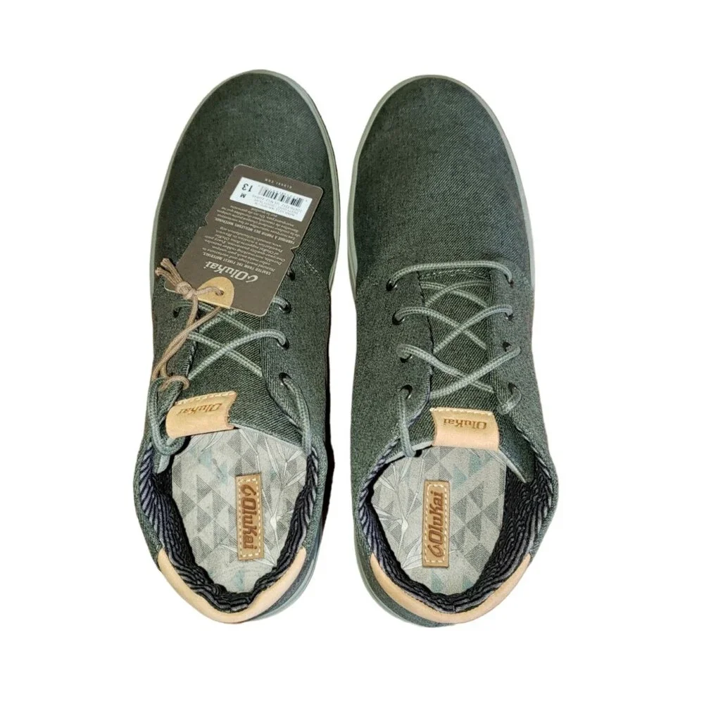 OluKai Nana Hele Wai'apo Dusty Olive Waterproof shoes Chukka Boots Size 13